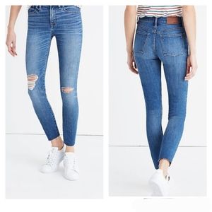 Madewell 9” High Riser Skinny Skinny Crop Jeans Size 31 #G1421 Bruce Wash